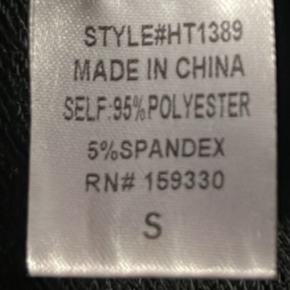 Heyson, 2-Pocket, Round Neckline, Slit Sides Poncho, Black, Small - Picture 5 of 6